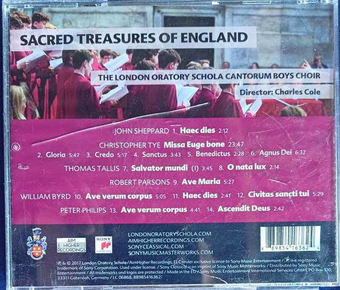Sacred treasures of England cd