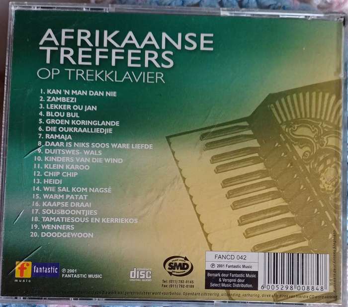 Afrikaanse treffers op trekklavier cd