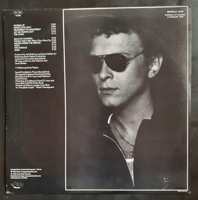 David Christie - Back in Control LP Vinyl Record