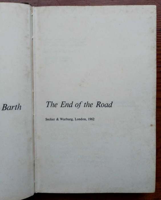 The End of the Road by John Barth