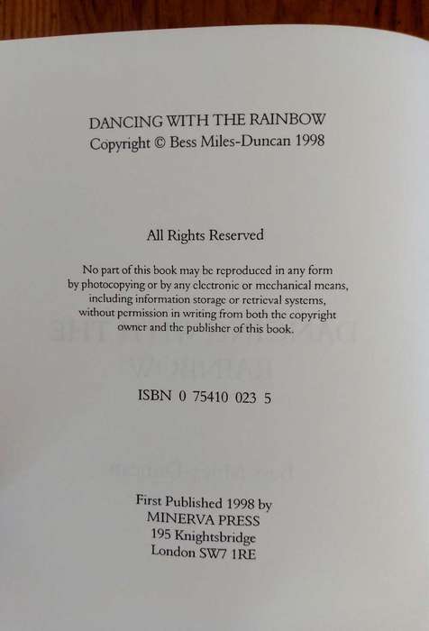 Dancing with the Rainbow by Bess Miles-Duncan