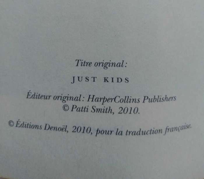 Just Kids - Patti Smith (French)