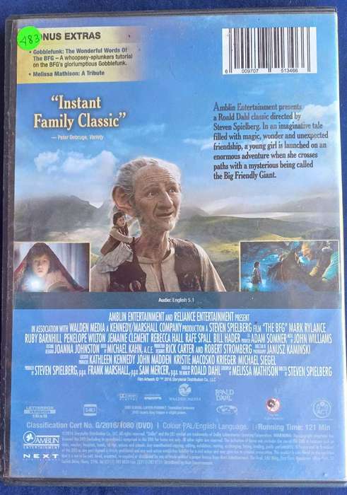 The BFG dvd