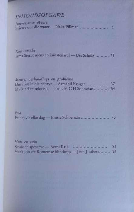 Vrou haar eie wereld - Klassieke keur