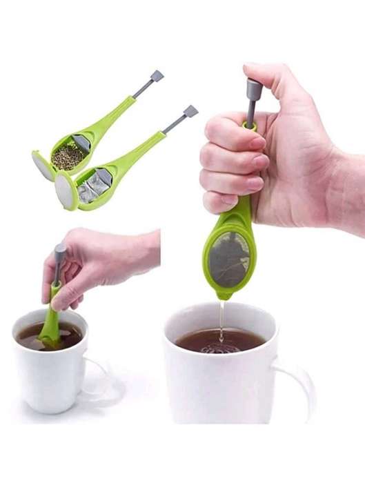 Loose Leaf Tea Infuser with Squeeze Pump also Usable with Tea Bags