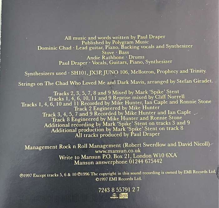 Mansun - Attack of the grey lantern (1997, made in UK)