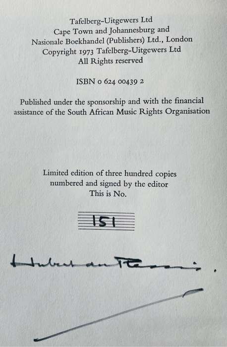 SIGNED! "LETTERS FROM WILLIAM HENRY BELL" EDITED AND COMPILED BY HUBERT DU PLESSIS, LIMITED EDITION
