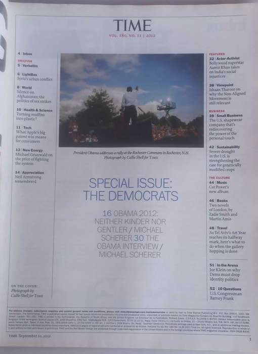 Time magazine September 10, 2012