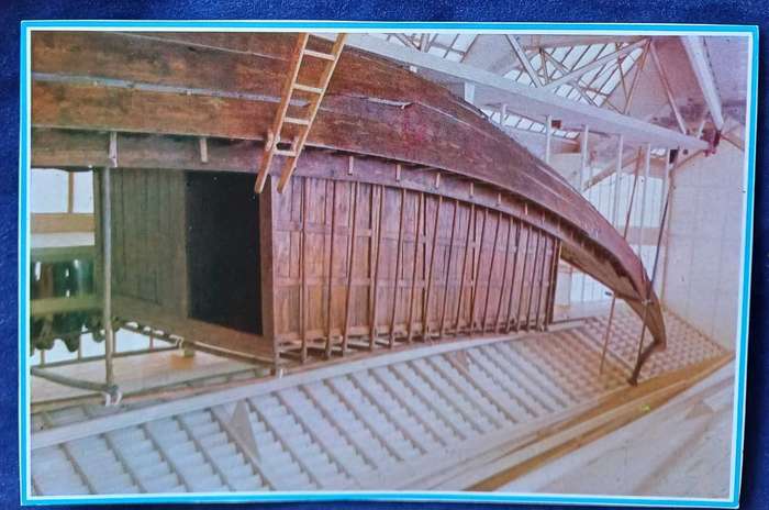 Wonderful boat used by Cheops postcard