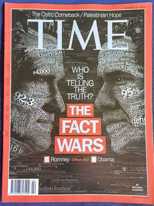 Time magazine October 15, 2012
