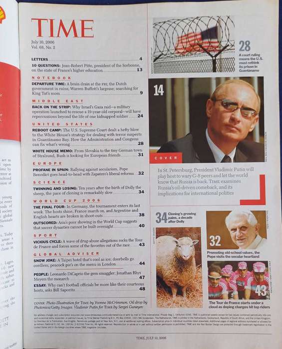 Time magazine July 10, 2006