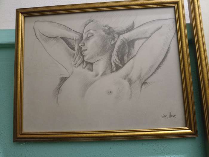 Francine Von Hove pencil sketches