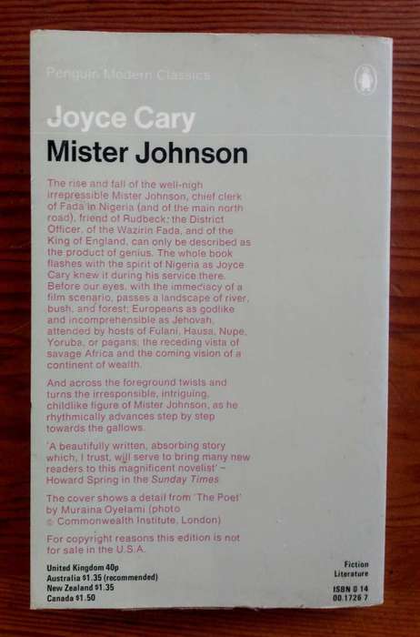 Mister Johnson by Joyce Cary