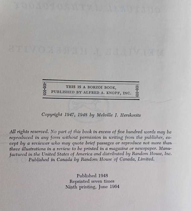 Man and his works by Melville J Herskovits