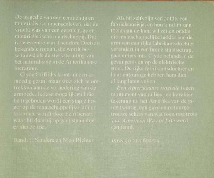 Een Amerikaanse tragedie by Theodore Dreiser