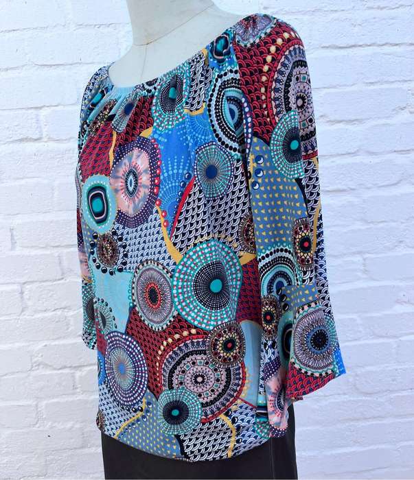 Top with mandala pattern (S-M)