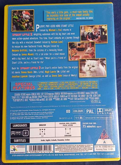 Stuart Little 2 dvd