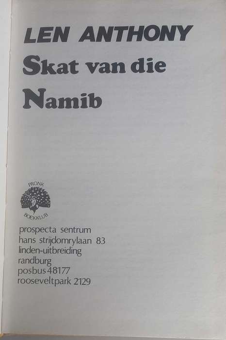 Skat van die Namib deur Len Anthony
