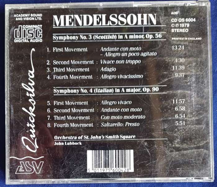 Mendelssohn cd