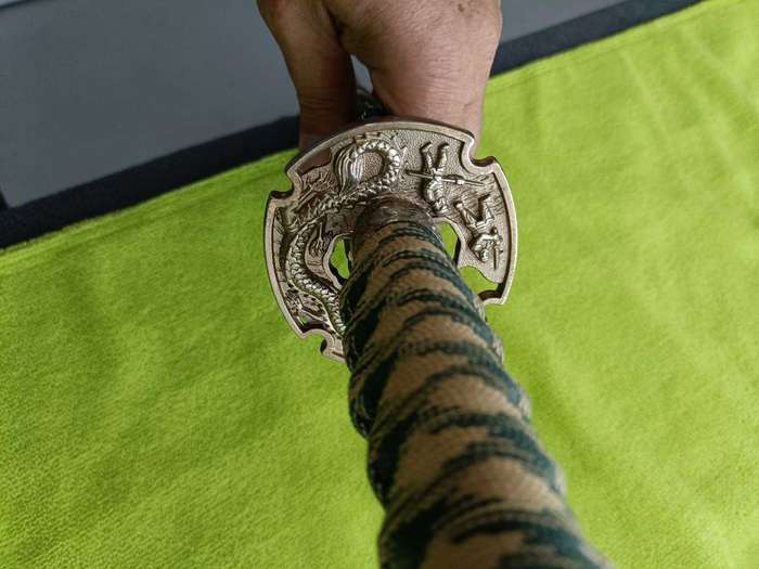 Green Samurai katana