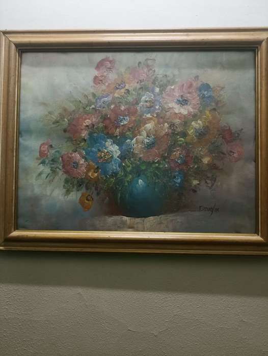 Breathtaking still life oil painting by Douglas original oil canvas