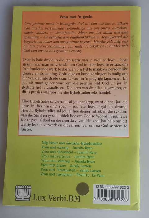 Vrou met `n gesin deur Carolyn Nystrom