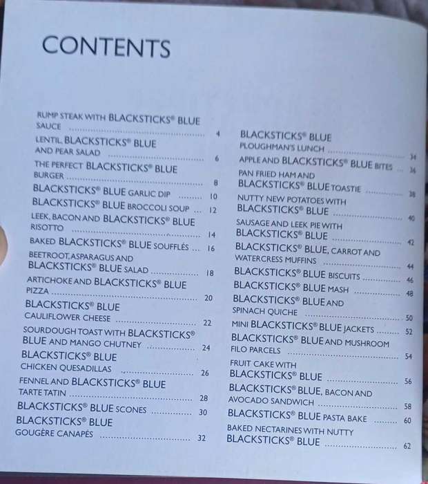 Hachette - Blacksticks Blue 30 best loved recipes