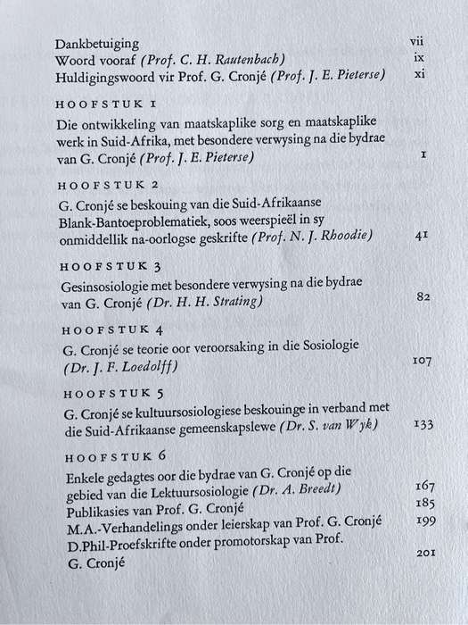 Mens en Gemeenskap - Huldigingsbundel vir prof. dr. G. Cronjé