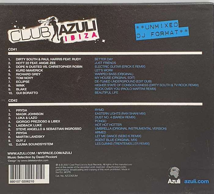 Club Azuli Ibiza Unmixed