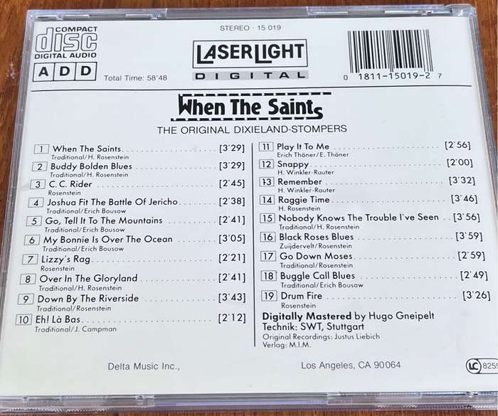 When the Saints - The Best of Dixieland (1987, made in USA)