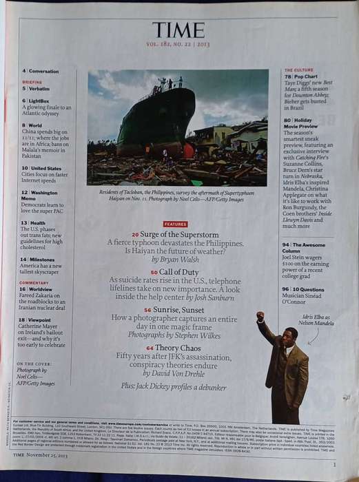 Time magazine November 25, 2013