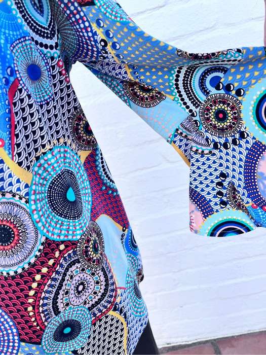 Top with mandala pattern (S-M)