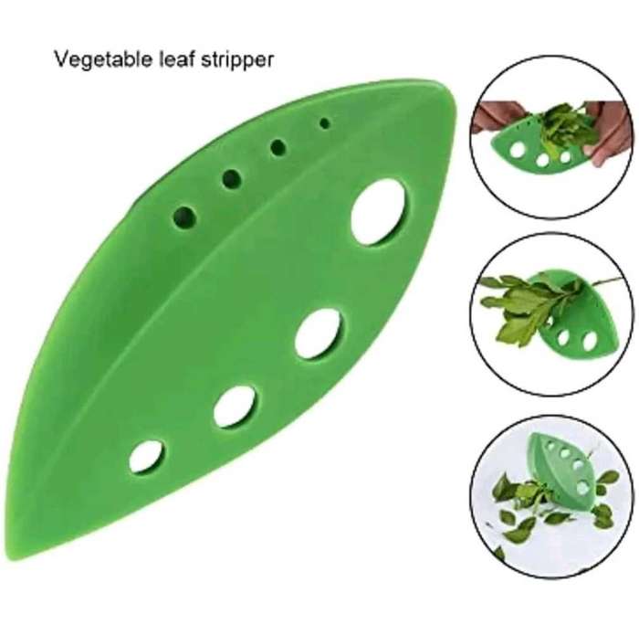 Herb Stripper Plastic Edge Vegetable Leaf Separator Herb Stripping Tool for Parsley, Basil, Rosemary