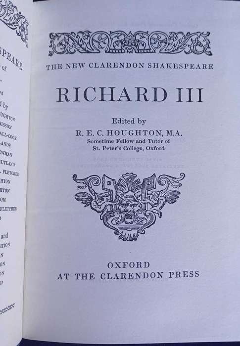 Richard III edited by REC Houghton (Shakespeare play)