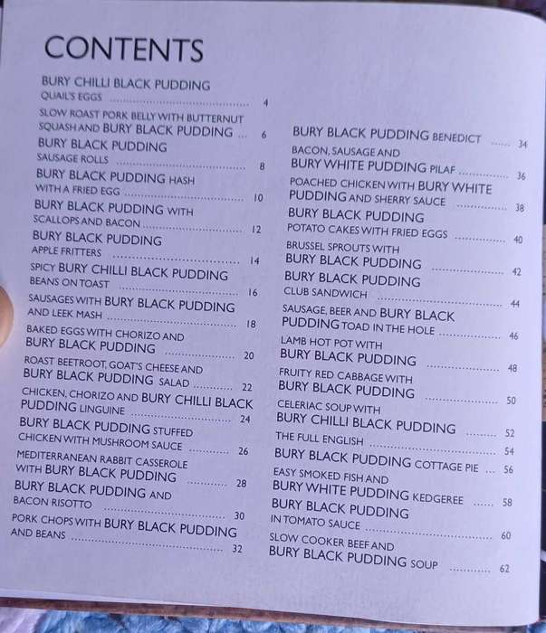 Hachette - Bury black pudding 30 best loved recipes