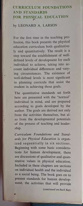 Curriculum foundations and standards for physical education