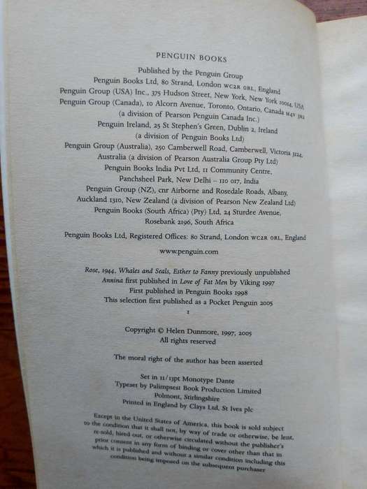 Rose, 1944 by Helen Dunmore (Pocket Penguin 25)