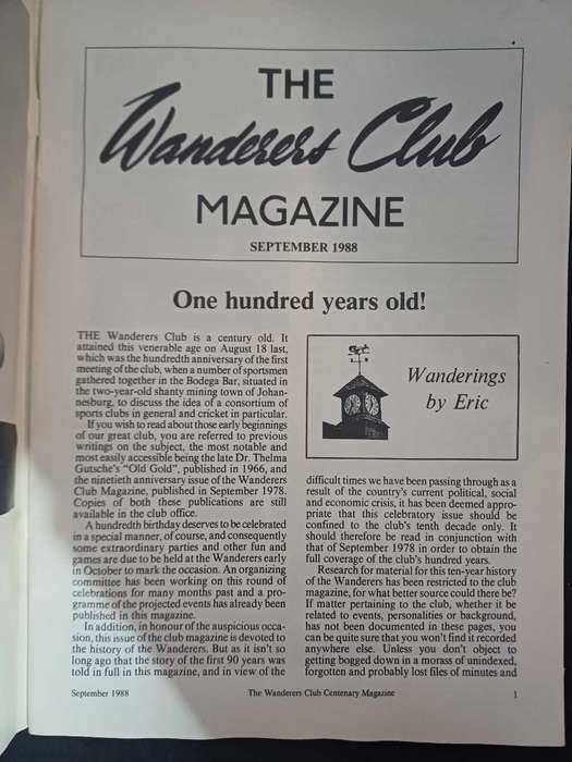 The wanderers club