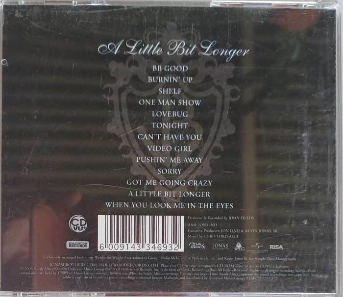 Jonas Brothers - A little bit longer cd