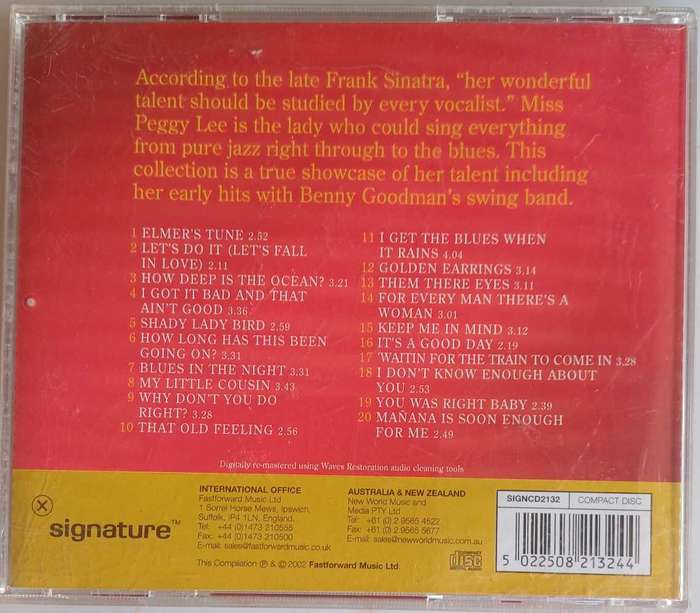 Peggy Lee cd