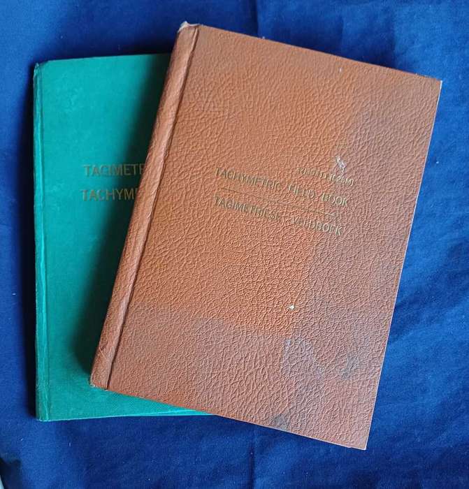 Two Tachymetric field books (S.A.R.)