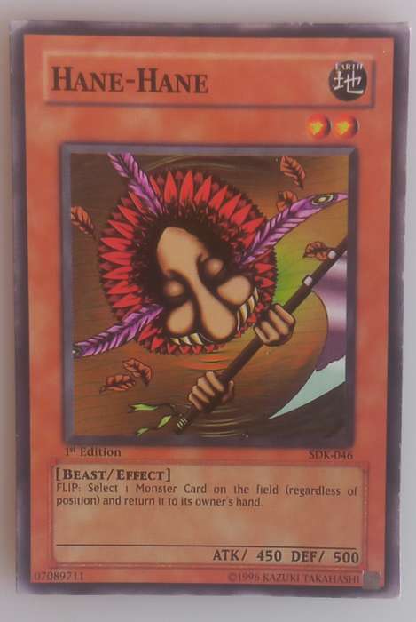 Yu-Gi-Oh! Hane-Hane 1st edition card