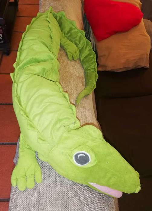 Archie the Alligator toy with a Rattle in his tail. 170cm.