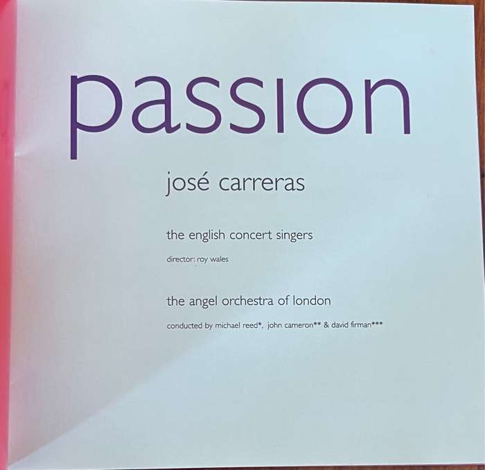 Passion - José Carreras (RSA, 1996)