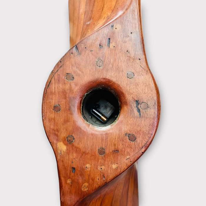 Antique Aircraft Wooden Propeller Clock circa 1912