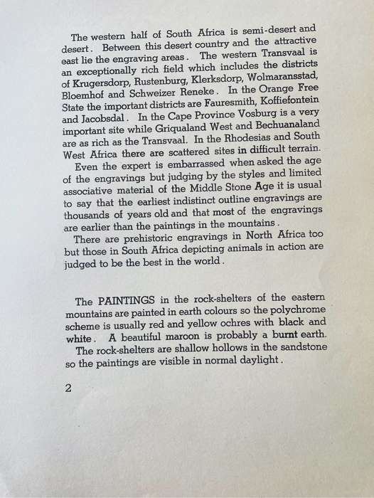 RARE!! WALTER BATTISS `BUSHMAN ART, Portfolio Number One, Art in South Africa` Red Fawn Press