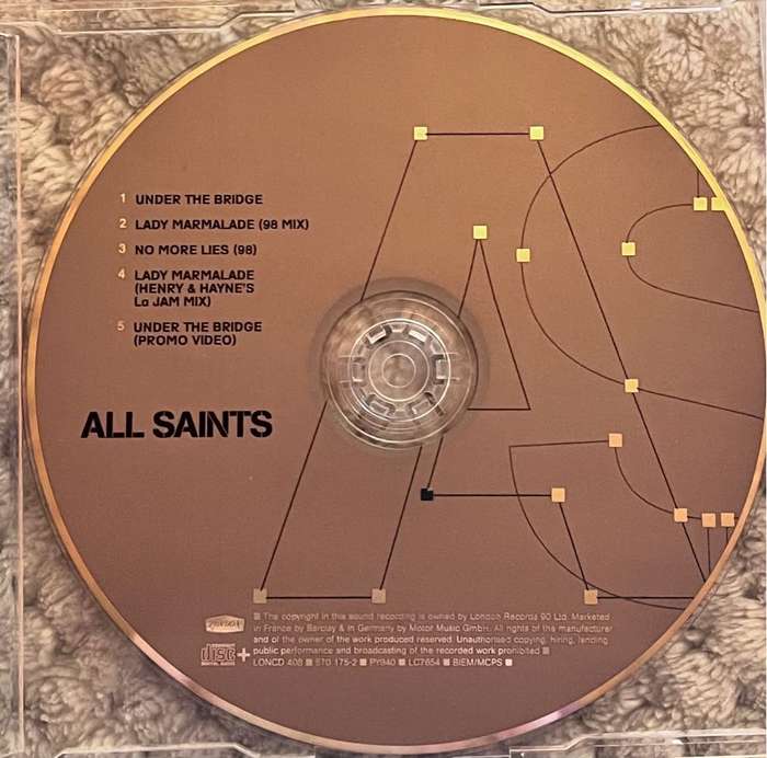 CD single: All Saints - Under the bridge/ Lady Marmalade (LONCD408)