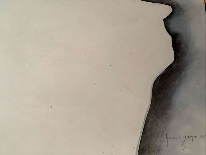 Full front nude painting by SA artist Hennie Kruger