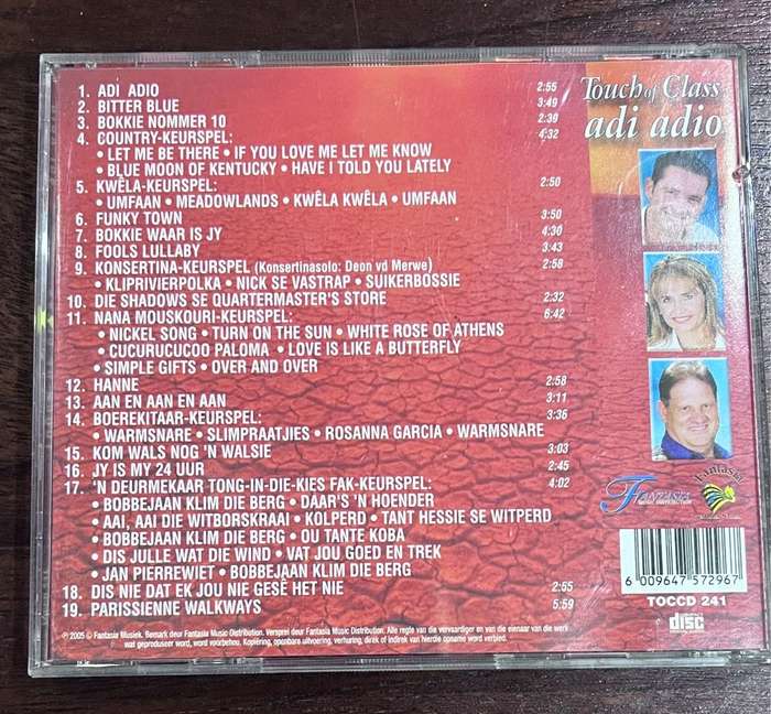 (Autographed) Touch of Class - adi adio (TOCCD 241)