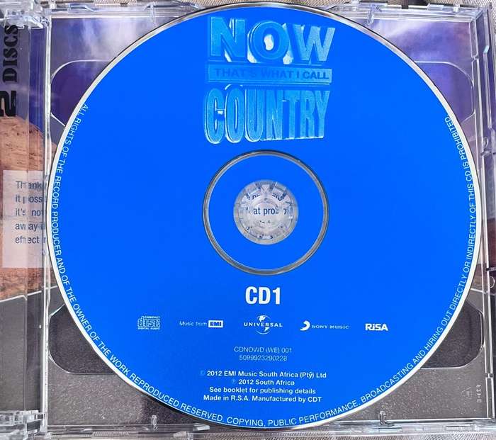 Now thats what I call Country (double CD) code: CDNOWD (WE) 001